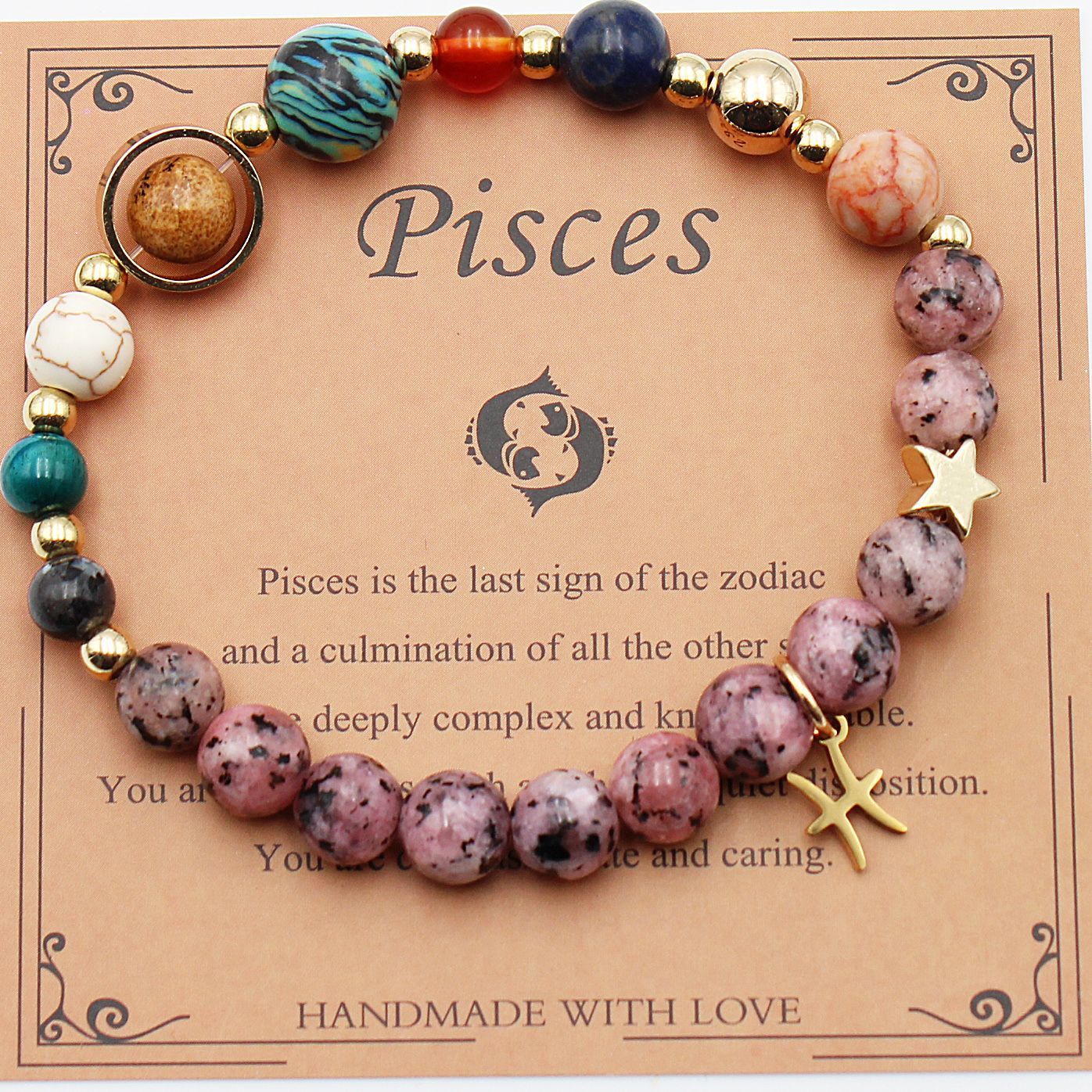 Astrology-Inspired Eight Planets and 12 Constellations Bracelet
