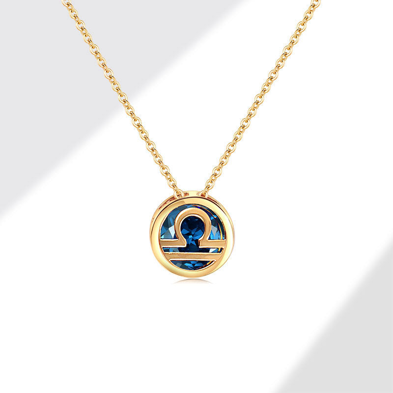 Twelve Constellations Necklace for Women – Adjustable Clavicle Chain