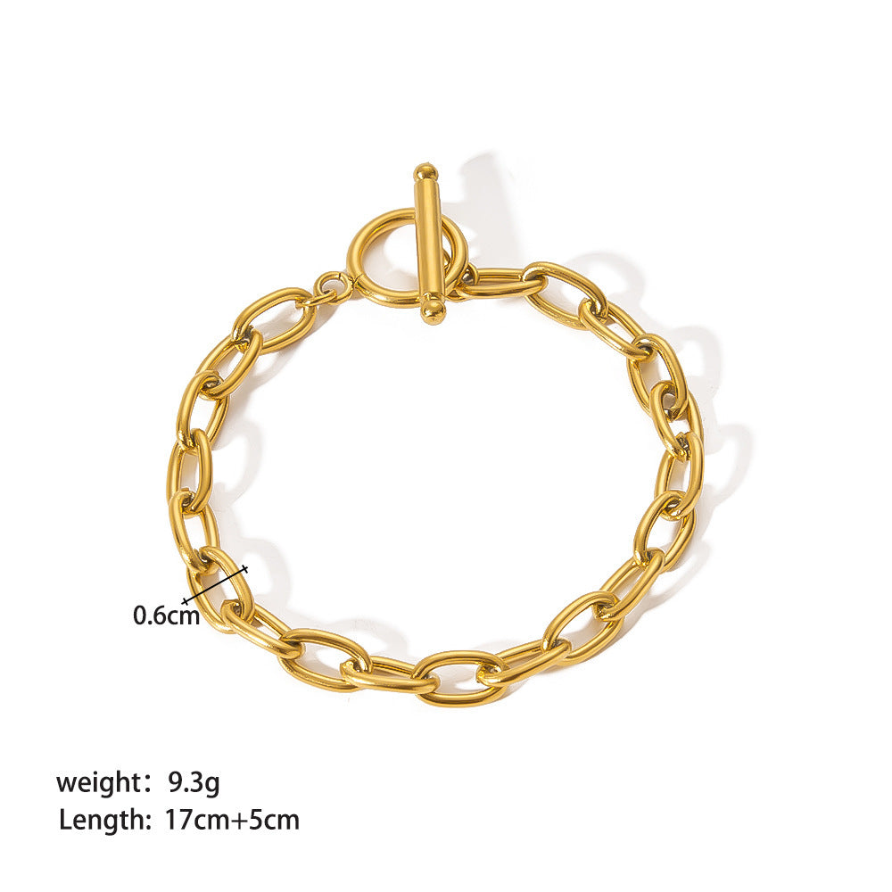 Women’s Stainless Steel Ornament Bracelet