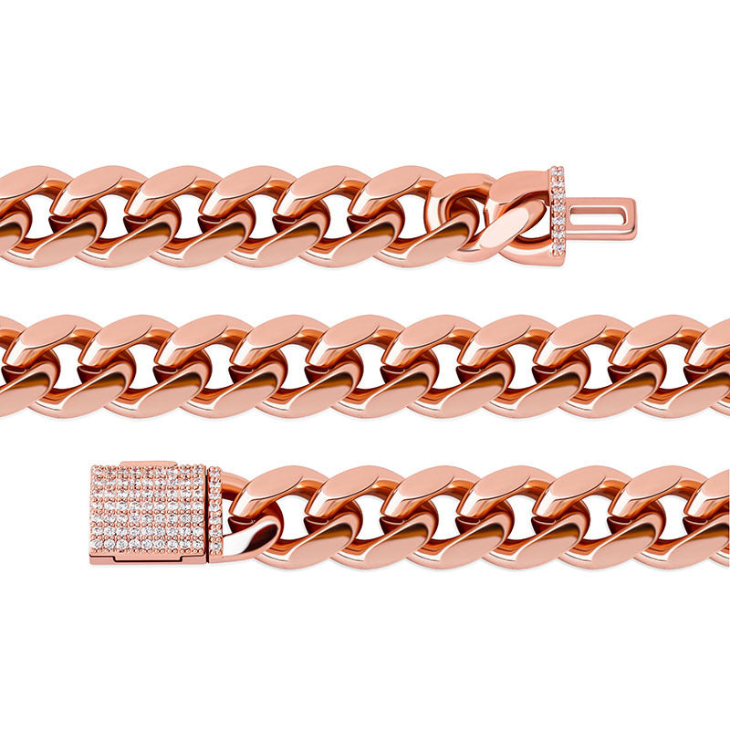 Men’s Cuban Link Necklace with Box Clasp
