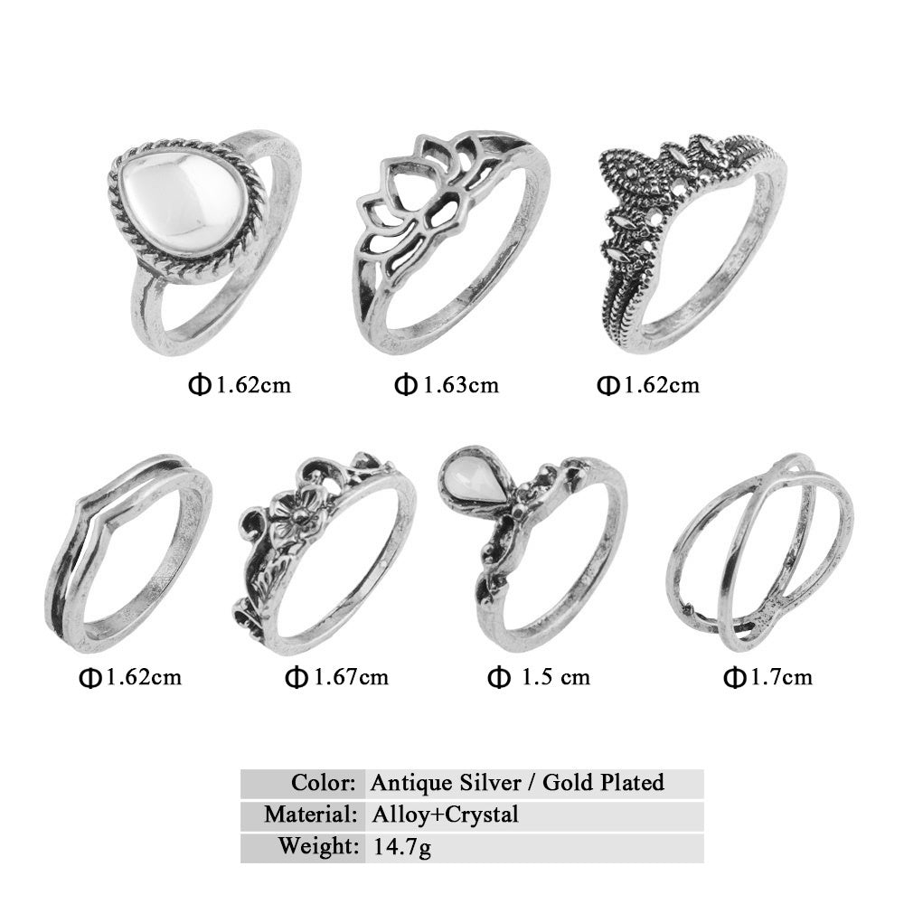 Stack, Style, Slay – Vintage Knuckle Ring Set