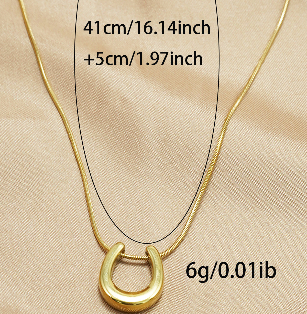 Laxly 18K Gold Plated Necklace – Modern Minimalist Stainless Steel Jewellery, Hypoallergenic & Timeless Gift for Her