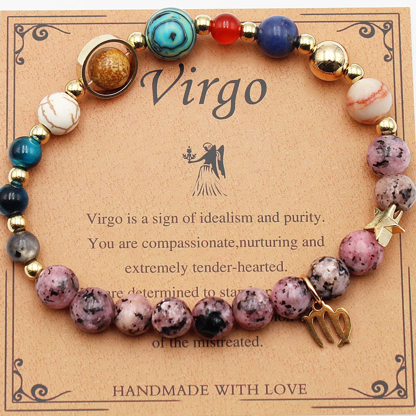 Astrology-Inspired Eight Planets and 12 Constellations Bracelet