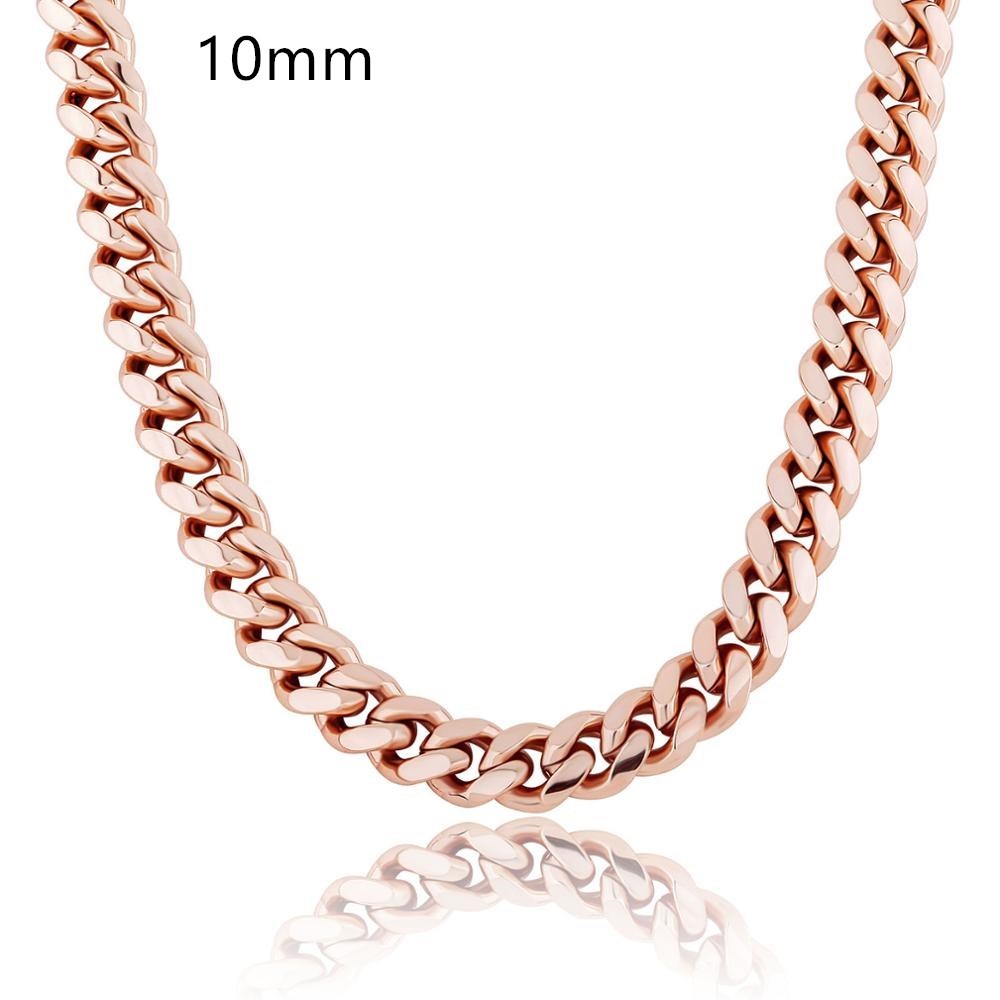Men’s Cuban Link Necklace with Box Clasp