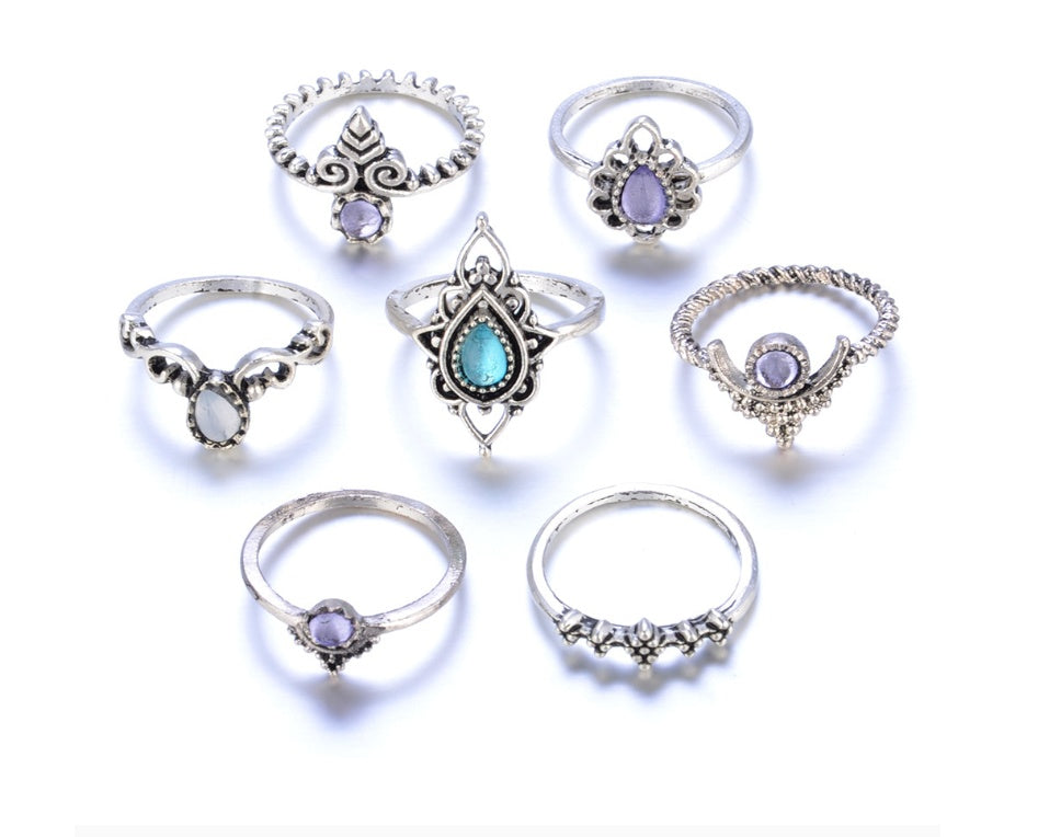 Stack, Style, Slay – Vintage Knuckle Ring Set