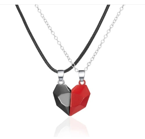 Wishing Stone Couple Necklace – Ancient Heart-Shaped Love Token