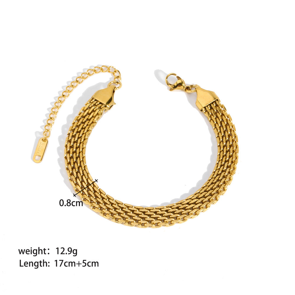 Women’s Stainless Steel Ornament Bracelet