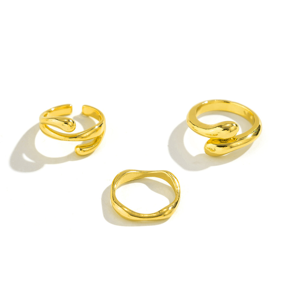 Lustrous Lava Flow Ring – Sculpted & Glossy