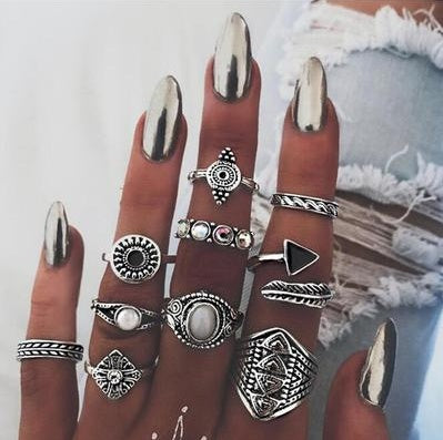 Stack, Style, Slay – Vintage Knuckle Ring Set