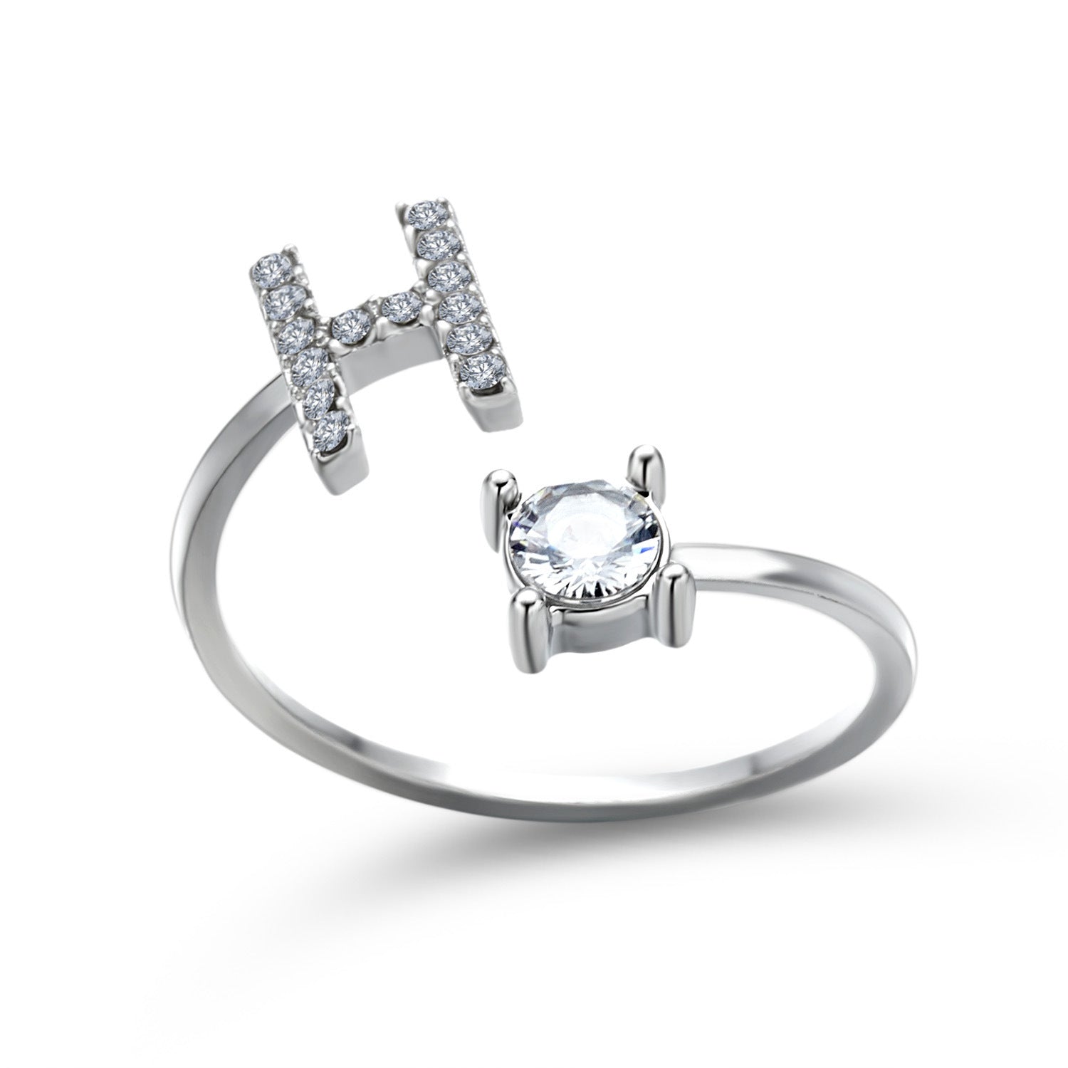 Trendy Alphabet Ring – Personalized Adjustable Jewelry