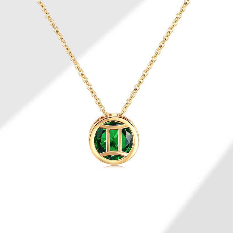 Twelve Constellations Necklace for Women – Adjustable Clavicle Chain
