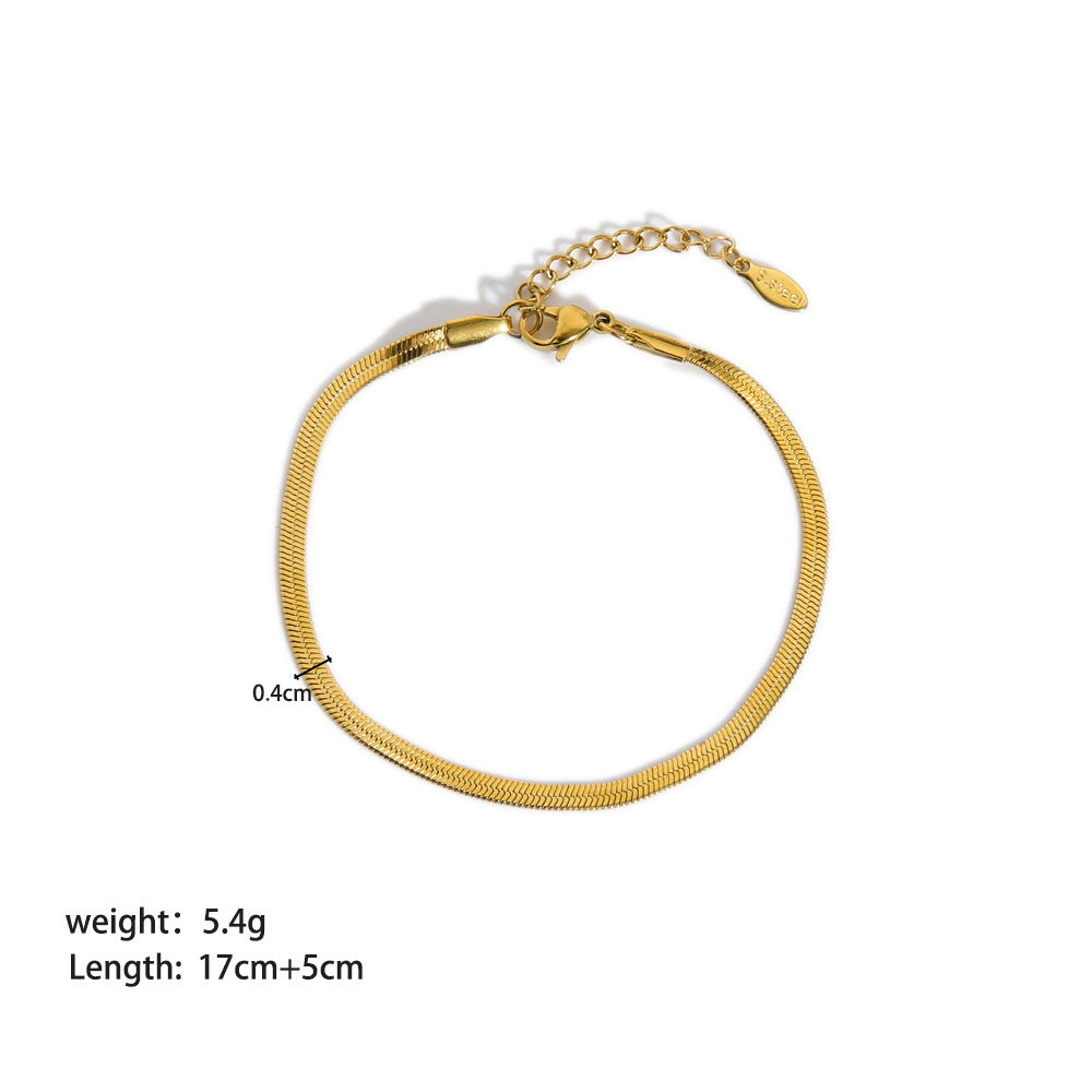 Women’s Stainless Steel Ornament Bracelet