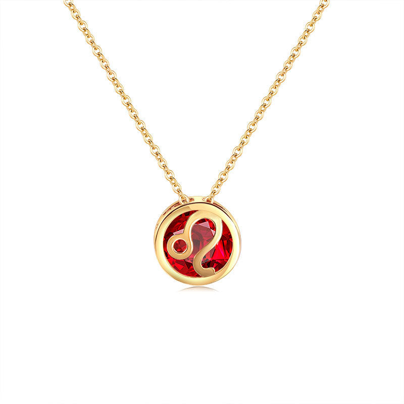 Twelve Constellations Necklace for Women – Adjustable Clavicle Chain
