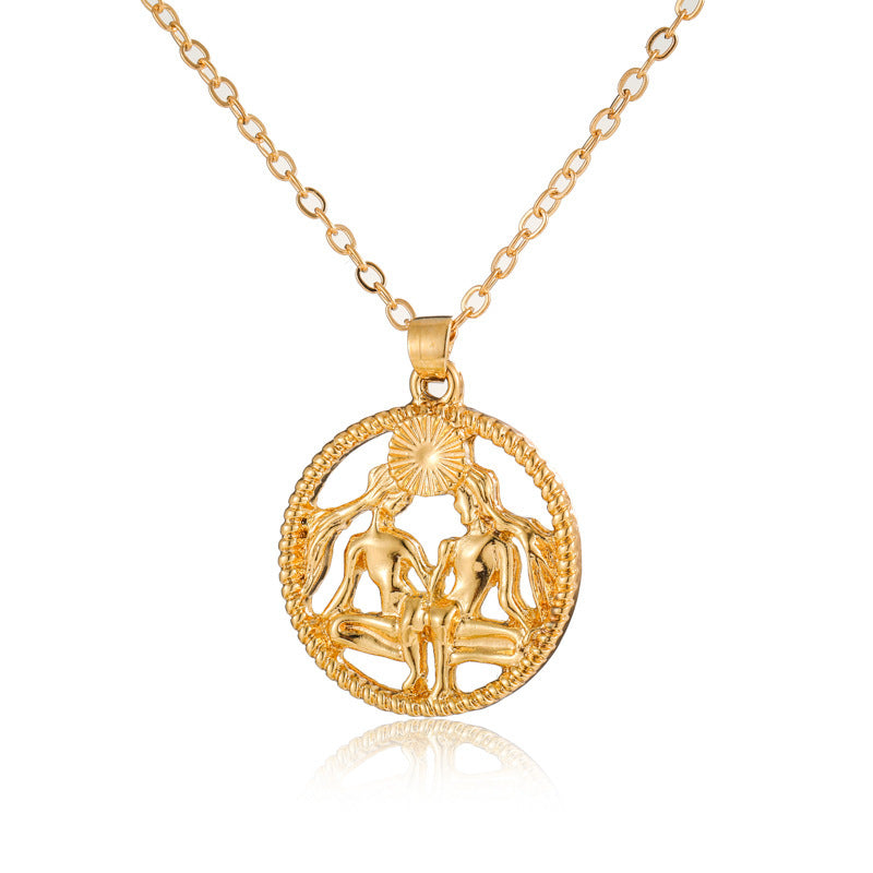 Fashionable Zodiac Necklace – Twelve Constellations
