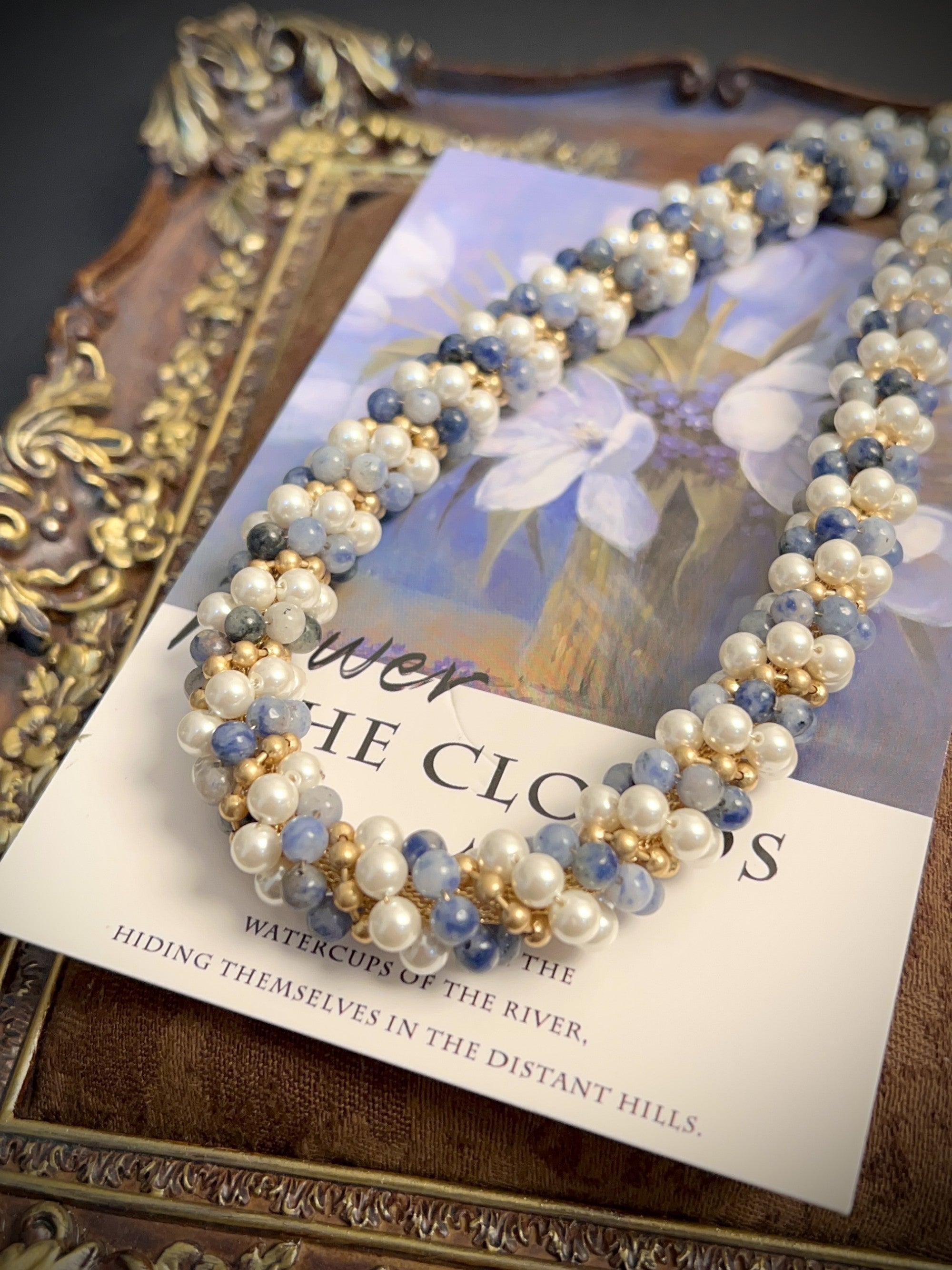 Medieval-Inspired Heavy Industrial Natural Stone Necklace