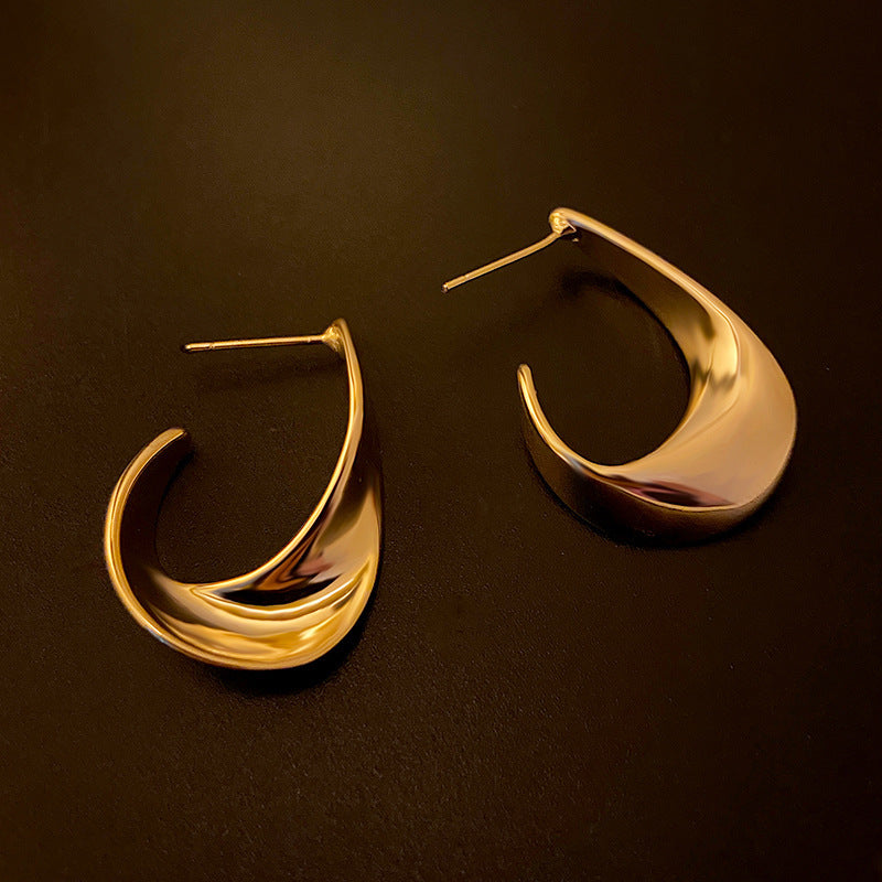 Twisted Metal Design Earrings