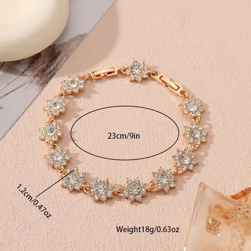 Luxury-Style Colored Gem Bracelet for Women