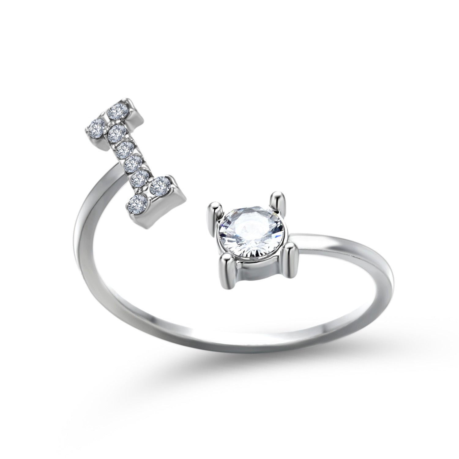 Trendy Alphabet Ring – Personalized Adjustable Jewelry