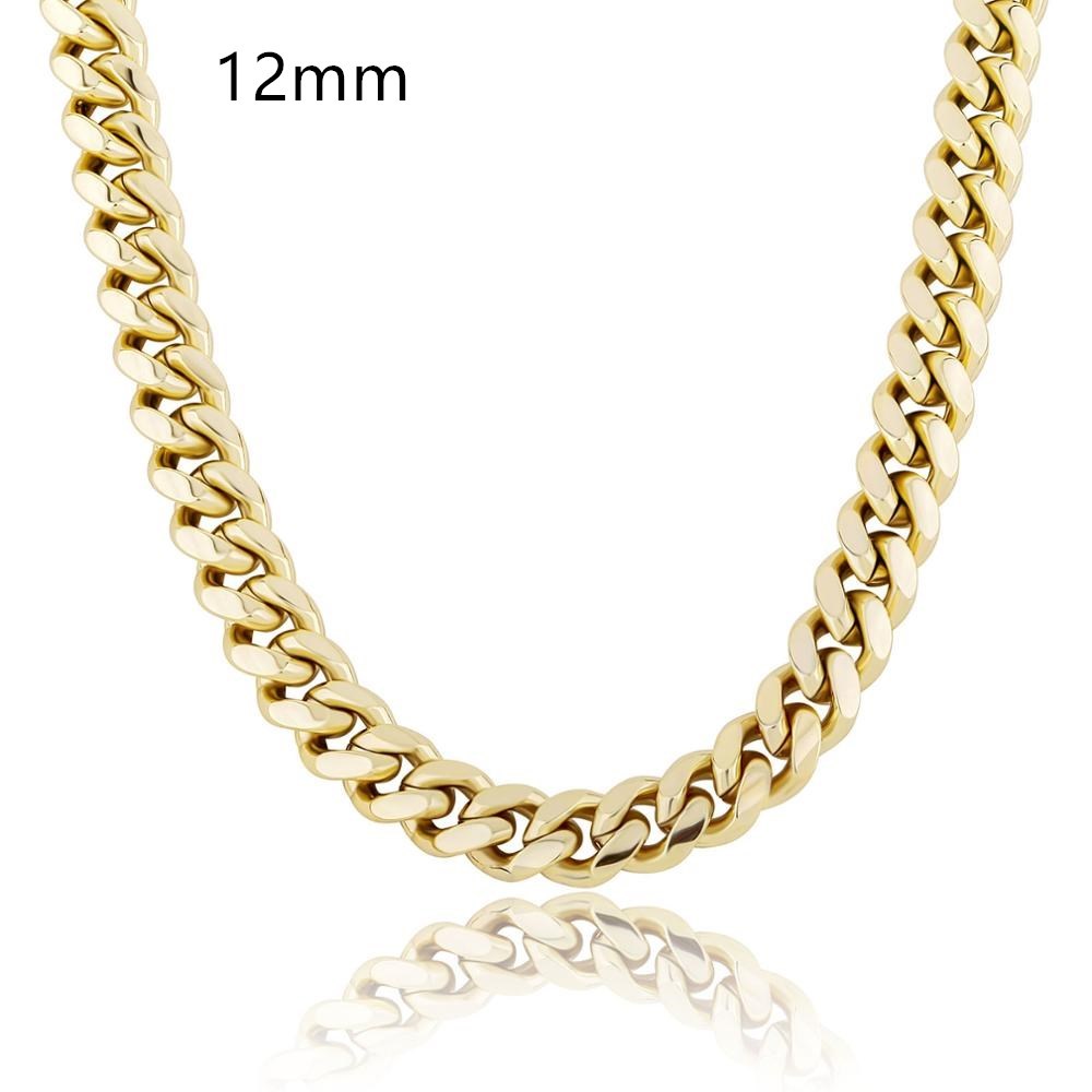 Men’s Cuban Link Necklace with Box Clasp