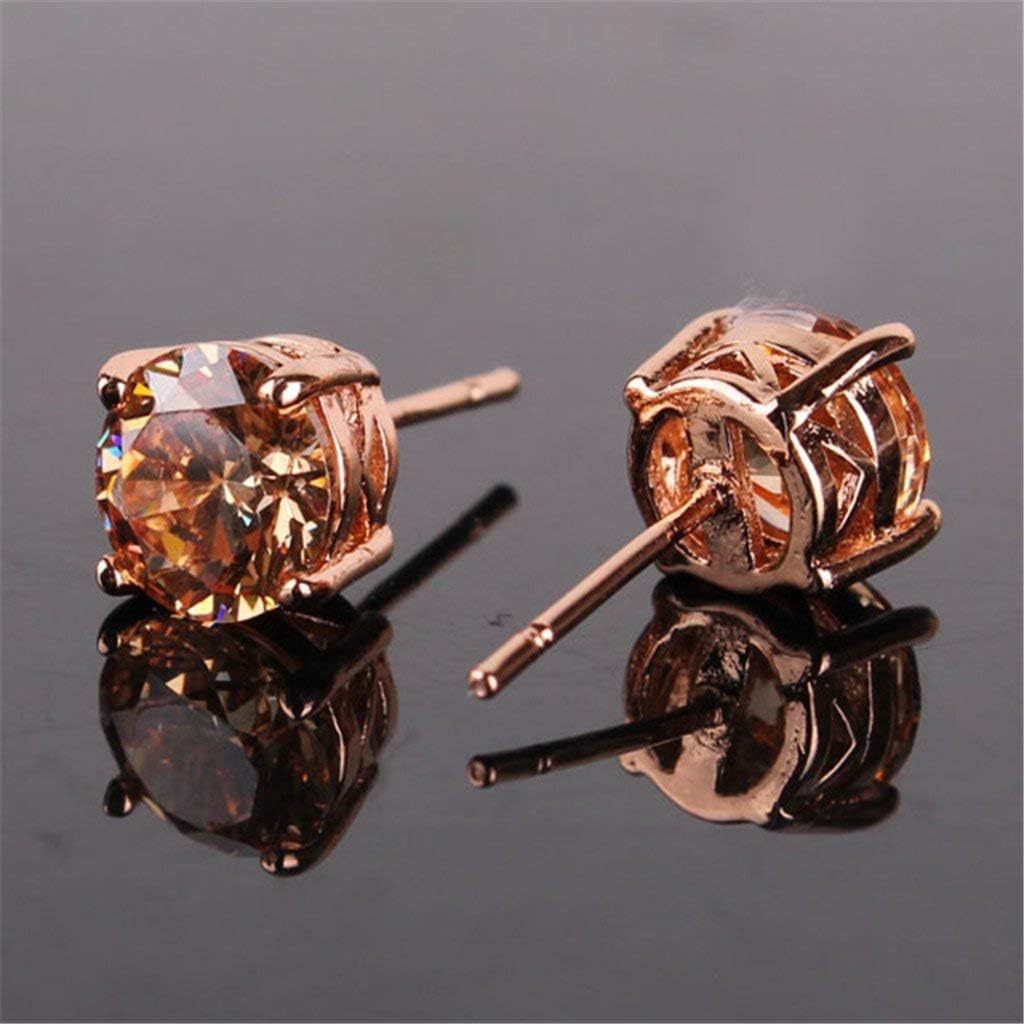 Royal-Inspired Rose Gold Citrine Earrings – Anniversary, Mother’s Day & Christmas Gift