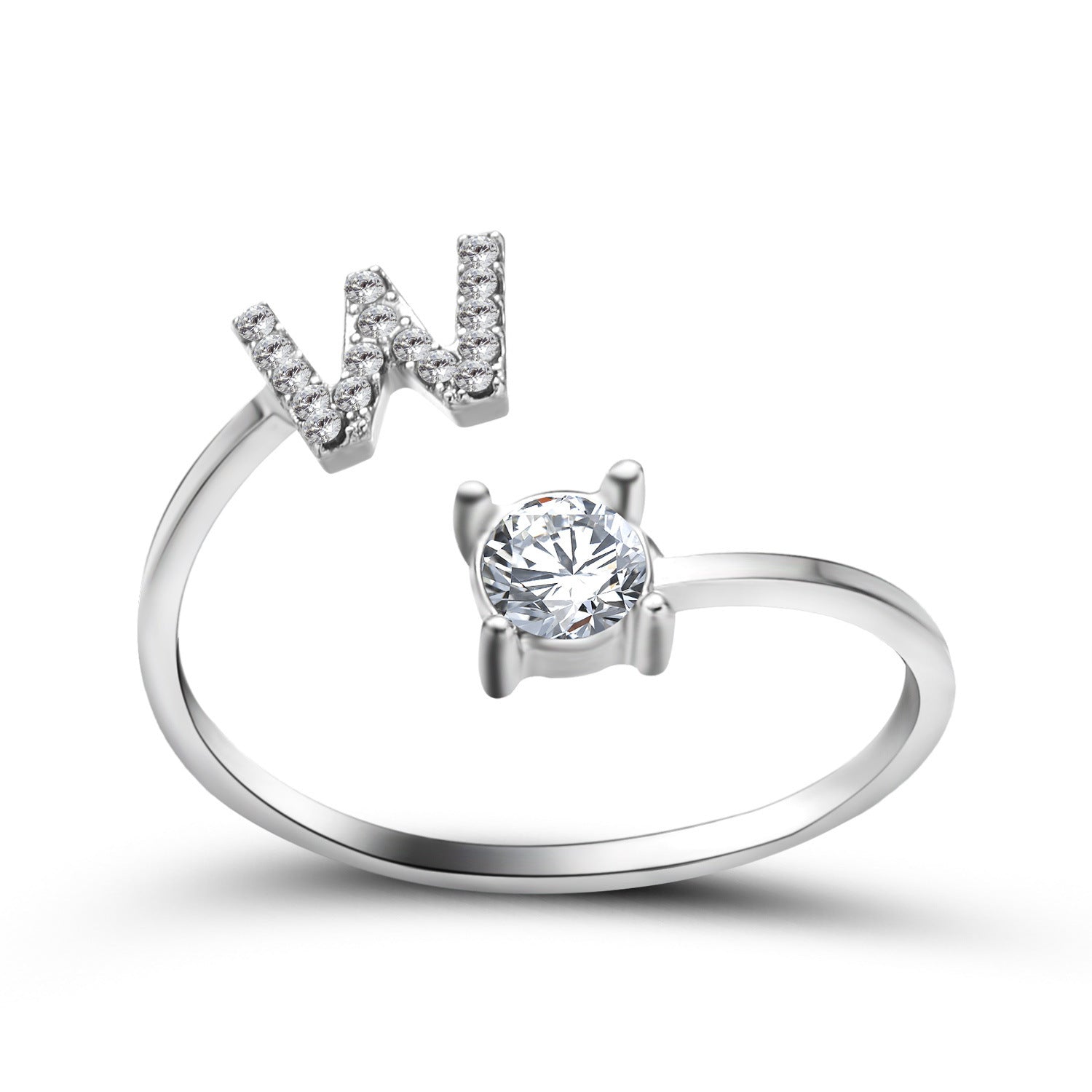 Trendy Alphabet Ring – Personalized Adjustable Jewelry