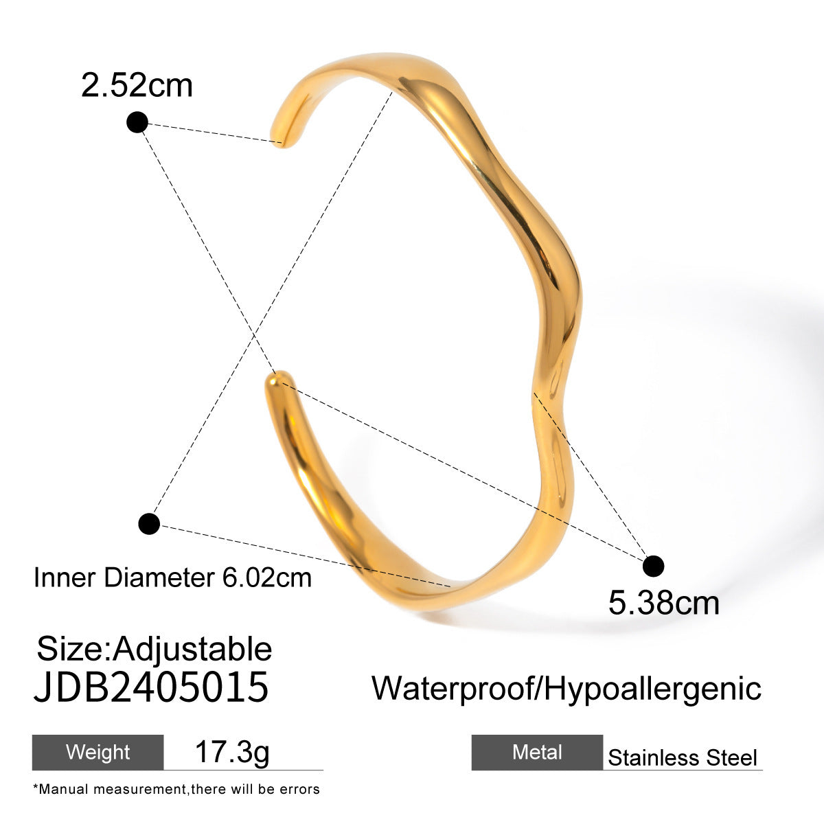 Stainless Steel Bracelet for Women – European & American Style”