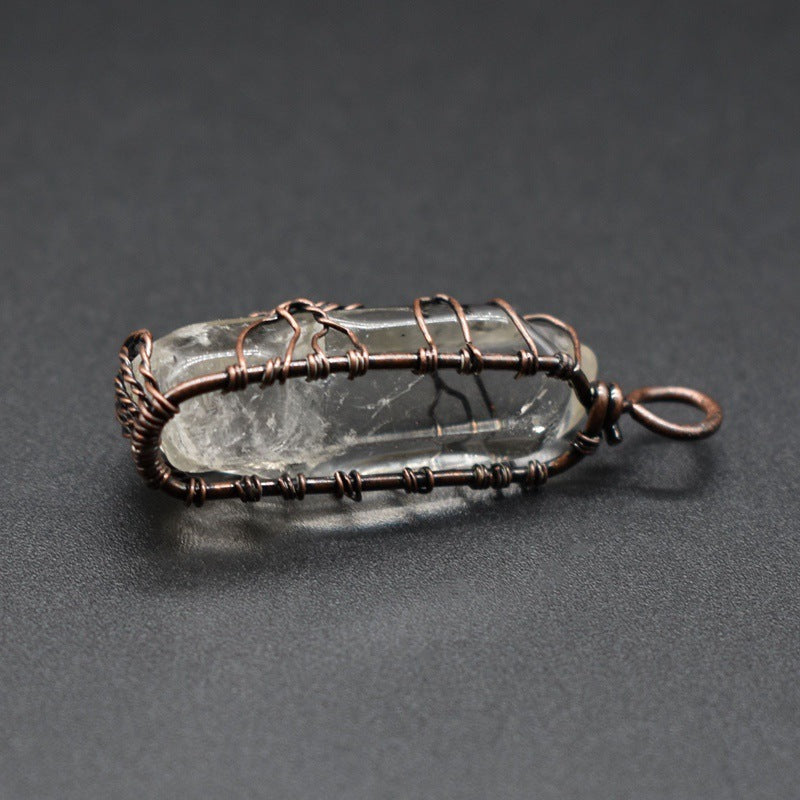Tree of Life Crystal Pendant Necklace – Healing Stone Jewellery