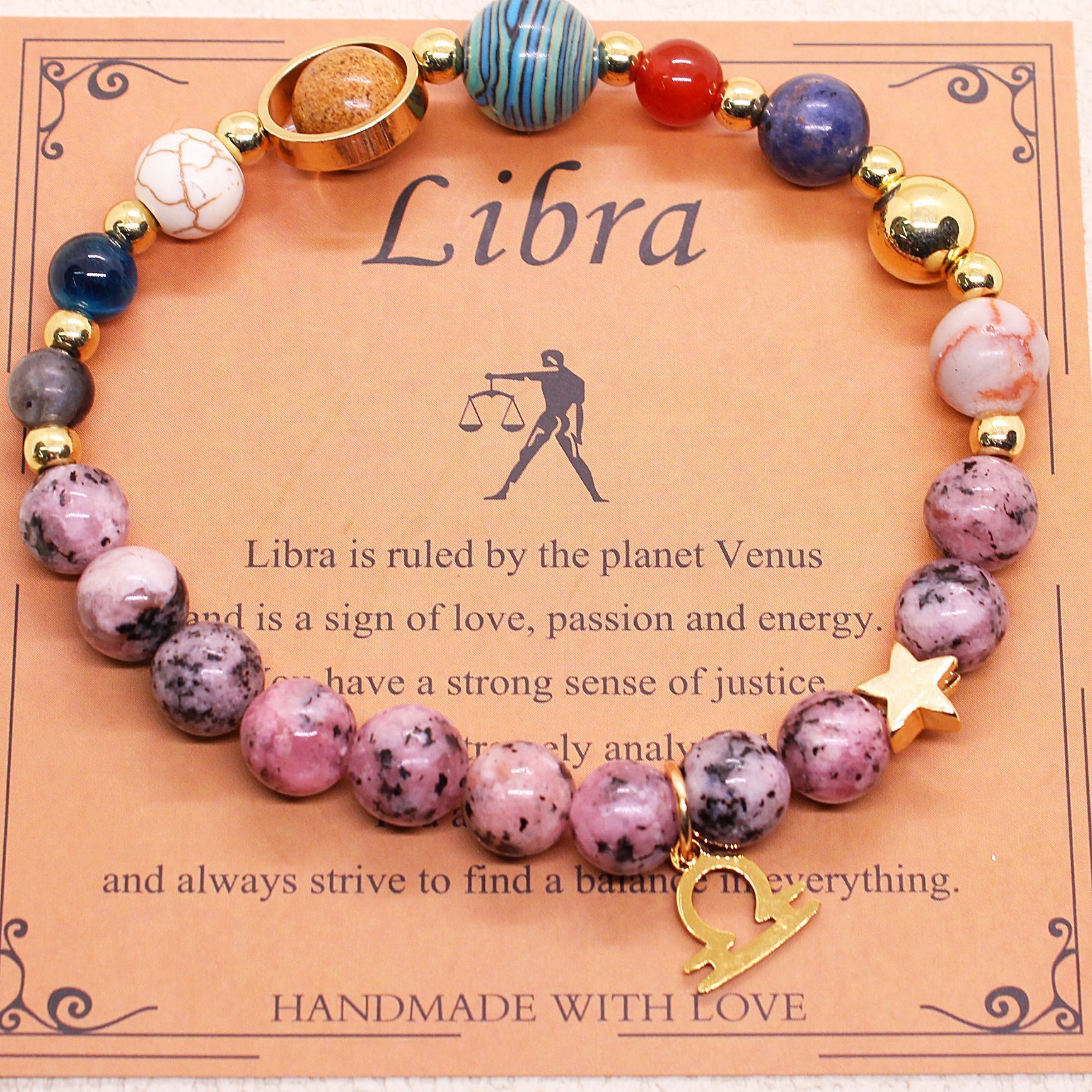 Astrology-Inspired Eight Planets and 12 Constellations Bracelet