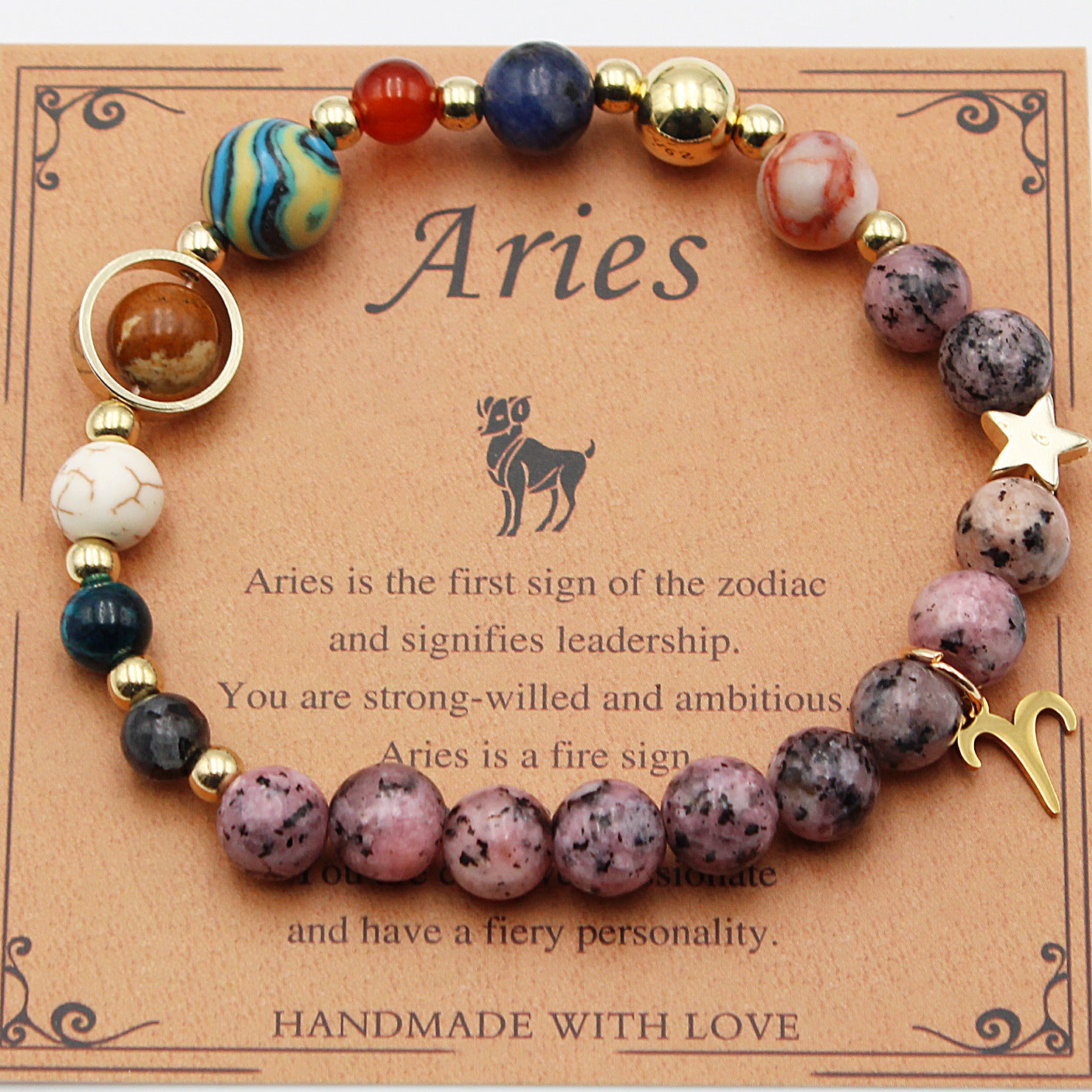 Astrology-Inspired Eight Planets and 12 Constellations Bracelet