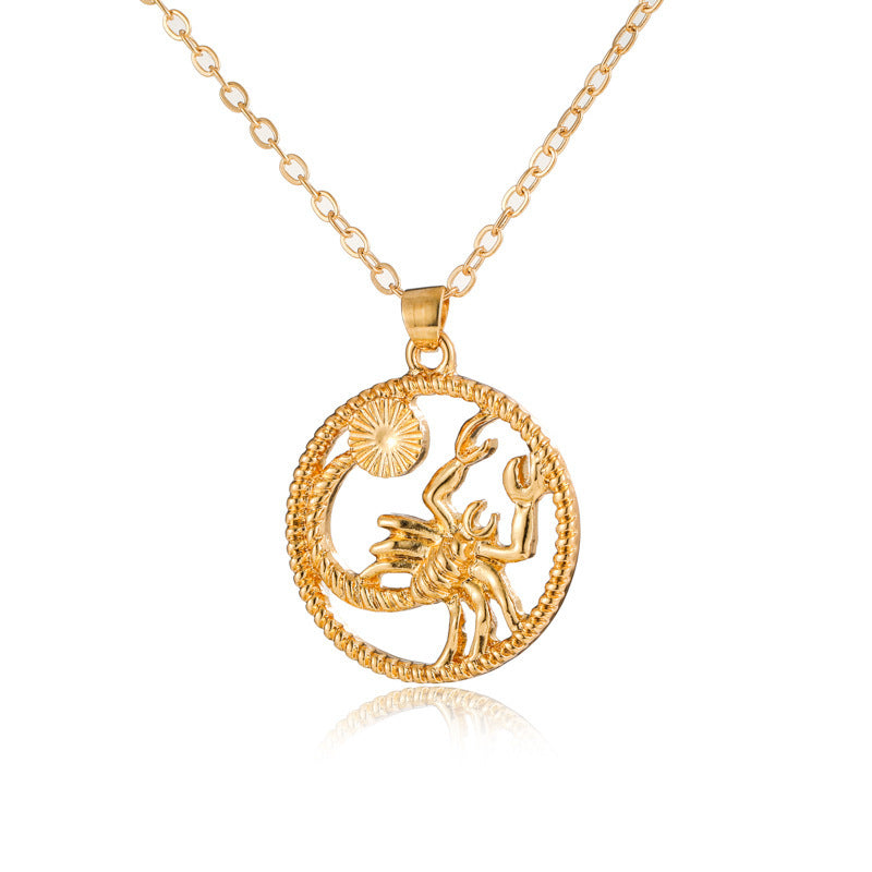 Fashionable Zodiac Necklace – Twelve Constellations