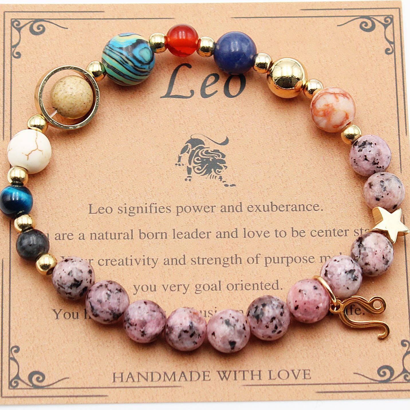 Astrology-Inspired Eight Planets and 12 Constellations Bracelet