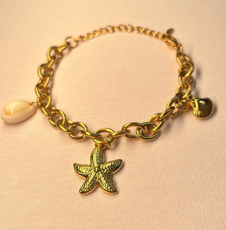 Starfish Pearl Bracelet – Elegant Beach-Inspired Jewellery