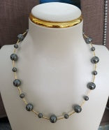 Crystal & Pearl Copper Necklace