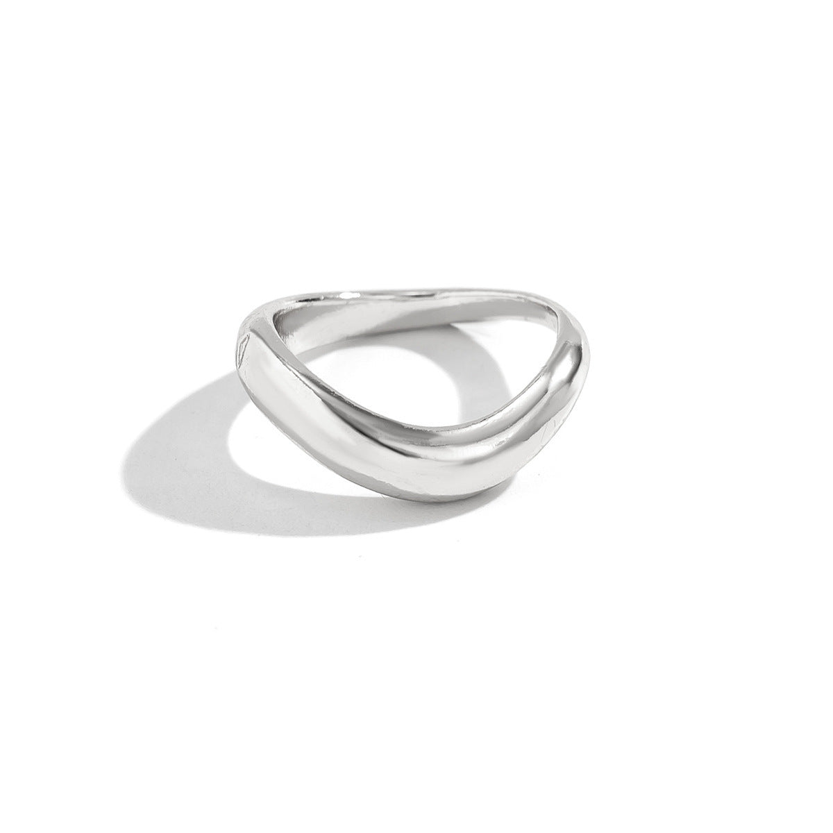 Lustrous Lava Flow Ring – Sculpted & Glossy