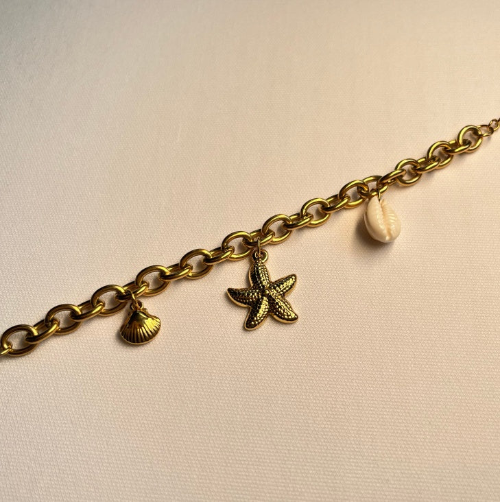 Starfish Pearl Bracelet – Elegant Beach-Inspired Jewellery