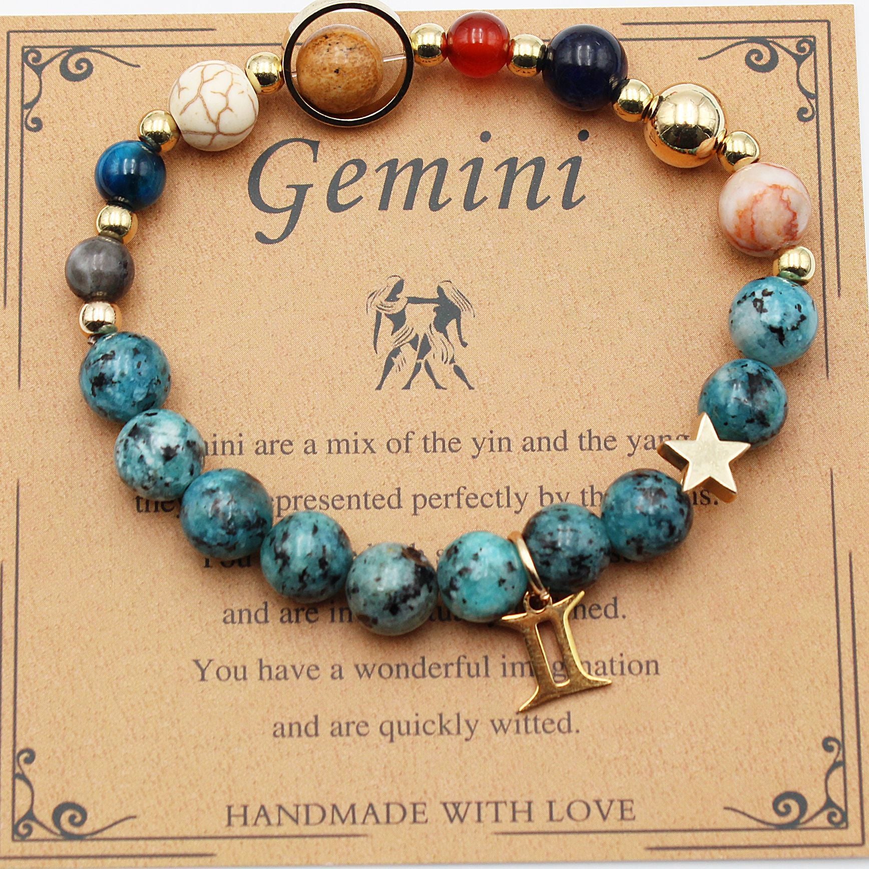 Astrology-Inspired Eight Planets and 12 Constellations Bracelet