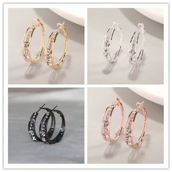 Celeste Geometric Drill Earrings
