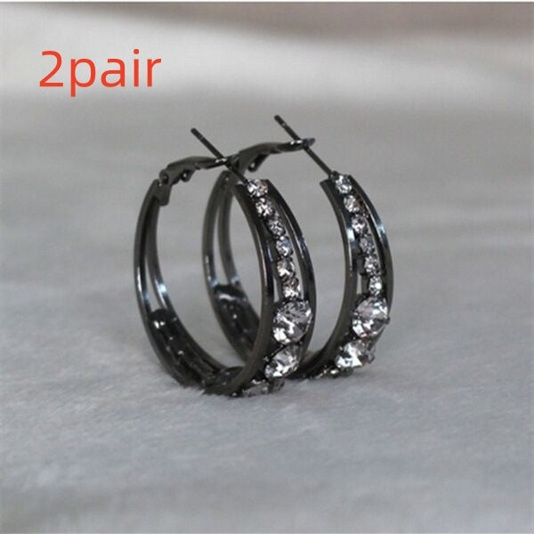 Celeste Geometric Drill Earrings