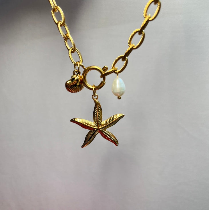 Starfish Pearl Bracelet – Elegant Beach-Inspired Jewellery