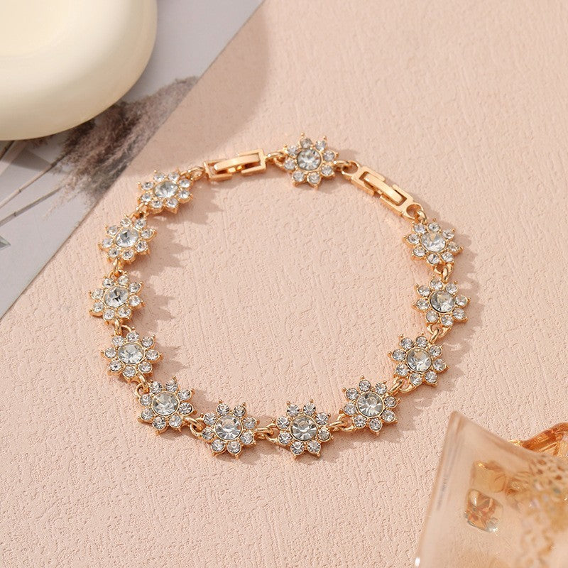 Luxury-Style Colored Gem Bracelet for Women