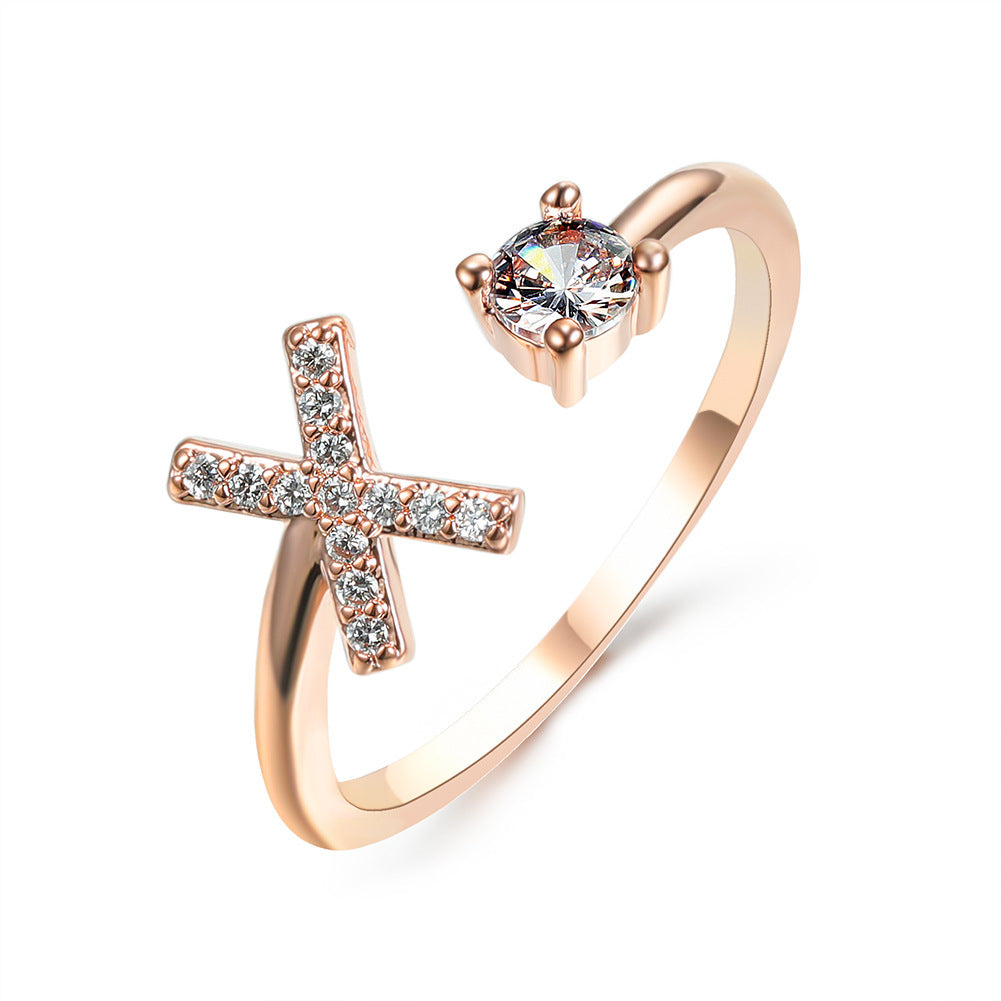 Trendy Alphabet Ring – Personalized Adjustable Jewelry