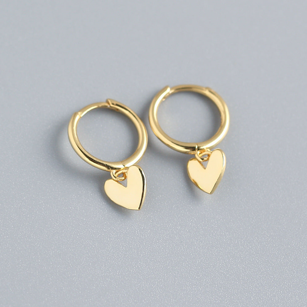 Delicate Love Heart Earrings – Sophisticated Style
