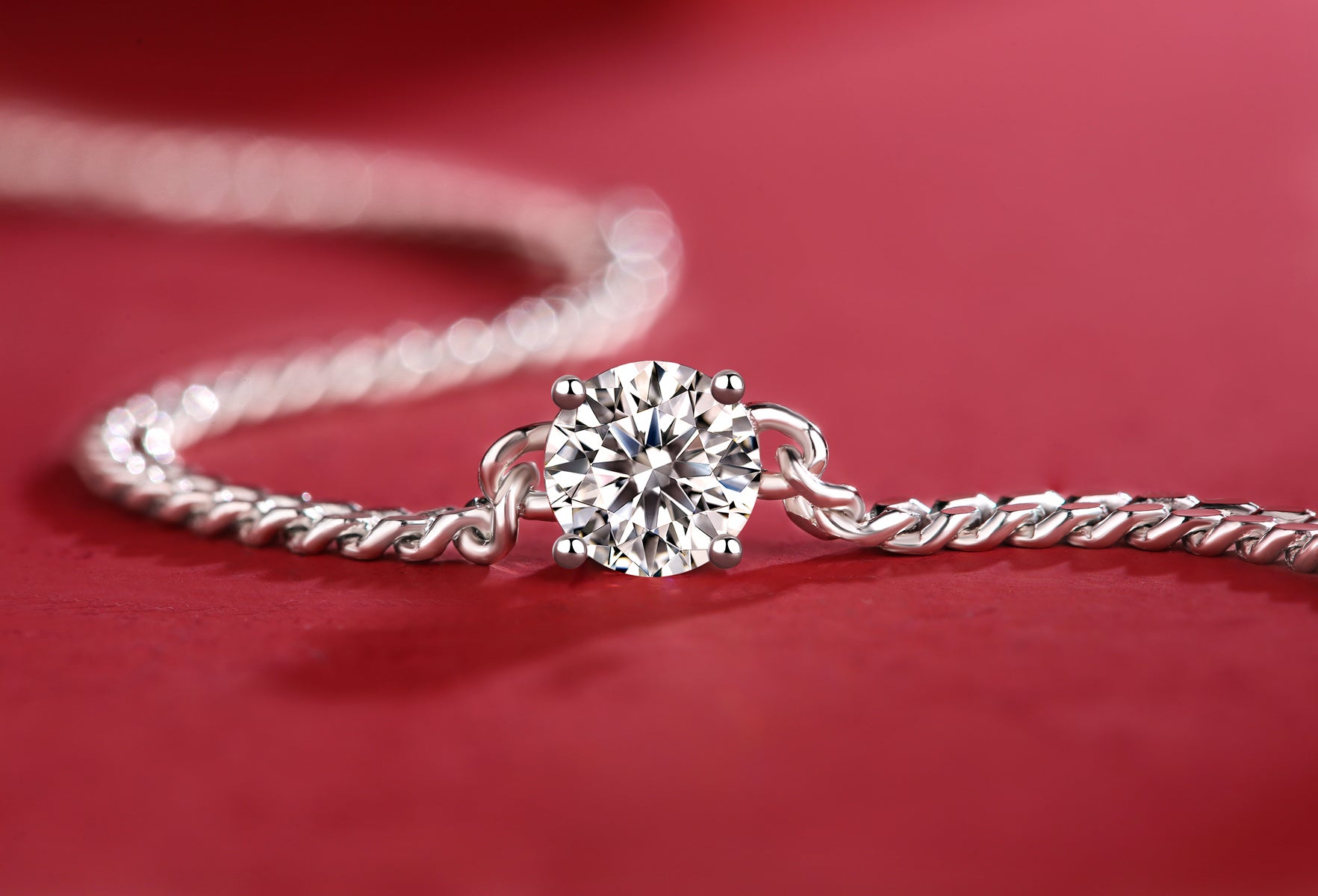 Luxury Cuban Bracelet – Moissanite Silver Jewellery, Diamond-Like Brilliance