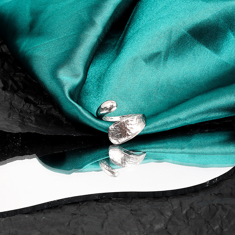Gold & Silver Waterdrop Statement Ring