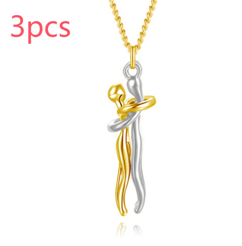 Love Hug Necklace – Unisex Clavicle Chain for Couples, Simple & Elegant