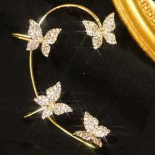Stylish Butterfly Earrings – Clip-On & Hook Design