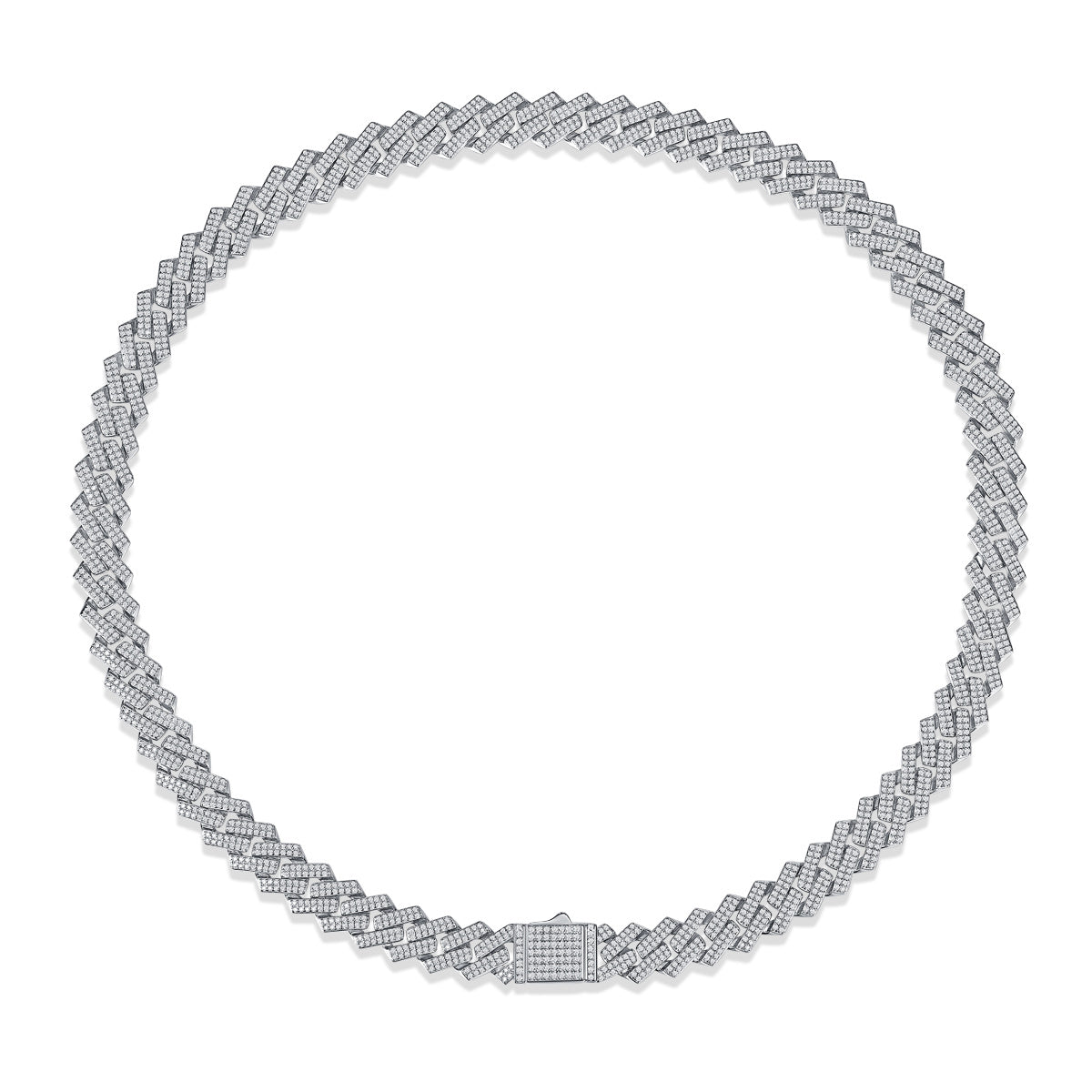 Men’s Luxury Moissanite S925 Silver Necklace – Diamond-Like Sparkle