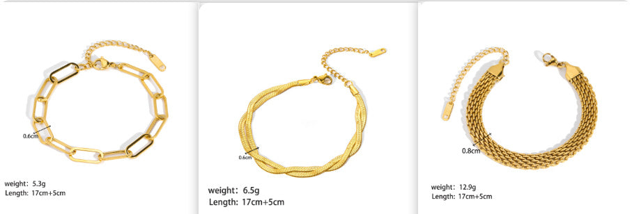 Women’s Stainless Steel Ornament Bracelet