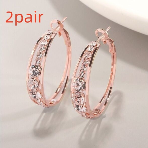 Celeste Geometric Drill Earrings