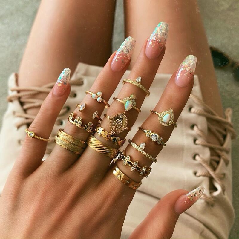 Classic Vintage-Inspired Ring Set